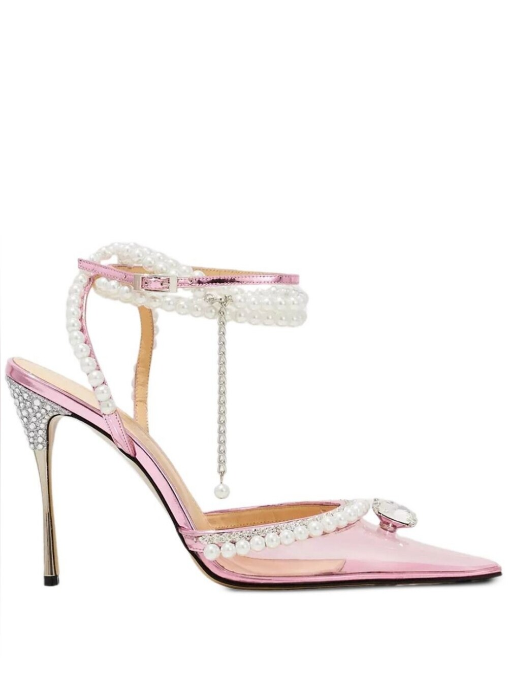 MACH & MACH Diamond of Elizabeth crystal-pearl pumps heels 37